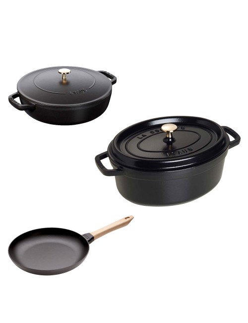 Set batterie Staub fonte 3 pièces