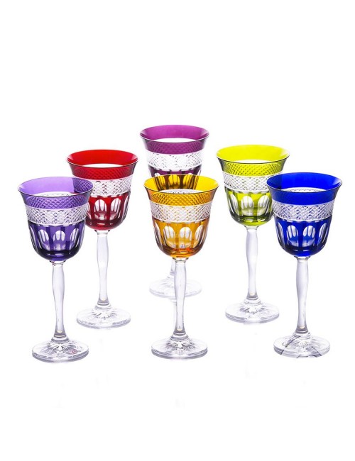 6 Verres Mireille Cristal de Paris - 4 tailles
