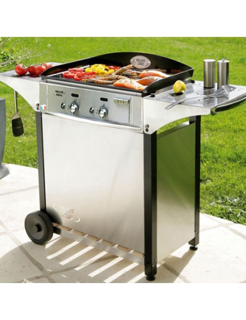 Plancha Roller Grill 600 Gaz avec desserte PL600G CHPS600