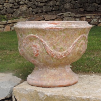 Vase coupe Anduze vieillie patine Terre Figuière