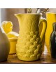 Pichet vase jaune Ananas Digoin en grès
