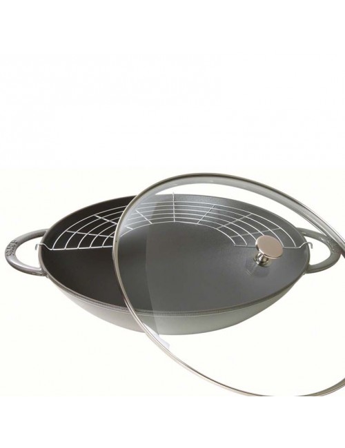 Wok en fonte Staub 37cm - 3 coloris