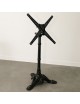 Pied bistrot basculant fonte d'aluminium noir - 2 tailles