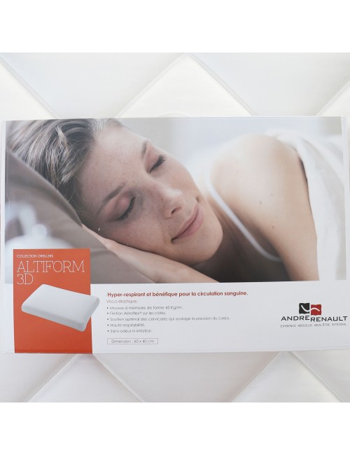 Oreiller Altiform 3D André Renault 60x40cm