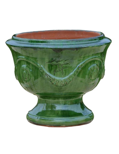 Vase coupe Anduze vert Terre Figuière