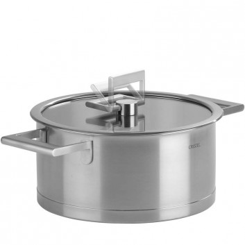 Faitout Cristel Strate en inox avec couvercle induction - 6 tailles