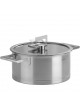 Faitout Cristel Strate en inox avec couvercle induction - 6 tailles