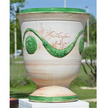 Vase cérusé vert Terre Figuière - 5 tailles