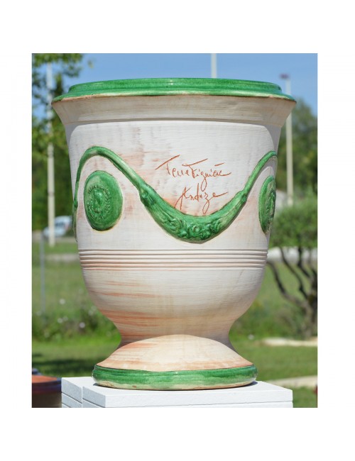 Vase cérusé vert Terre Figuière - 5 tailles