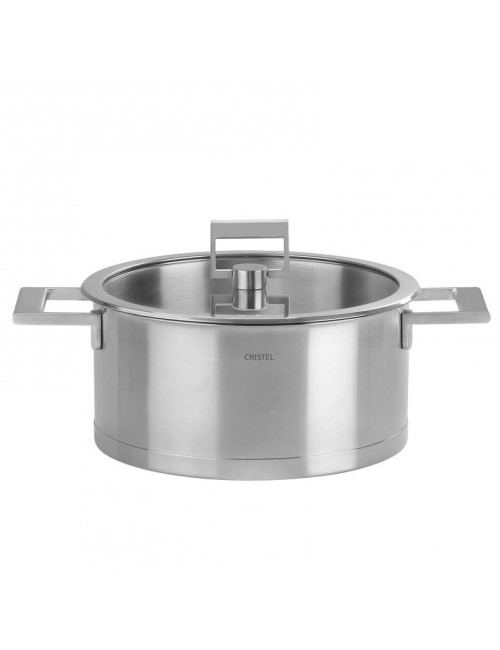 Faitout Cristel Strate en inox avec couvercle induction - 6 tailles