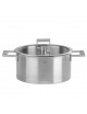 Faitout Cristel Strate en inox avec couvercle induction - 6 tailles