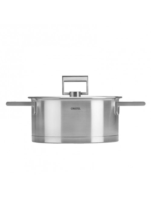Faitout Cristel Strate en inox avec couvercle induction - 6 tailles
