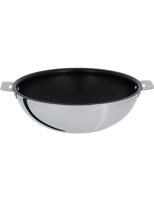 Wok anti-adhérent Cristel Casteline amovible - 3 tailles