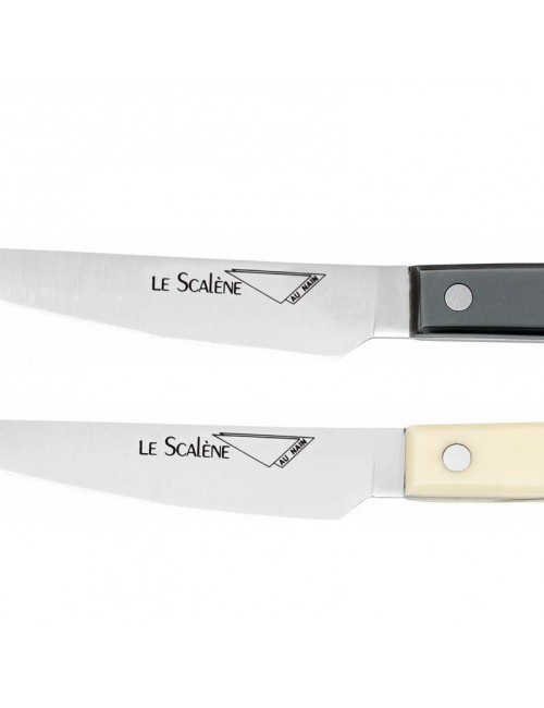 6 couteaux à steak inox Scalène Au Nain - 5 coloris