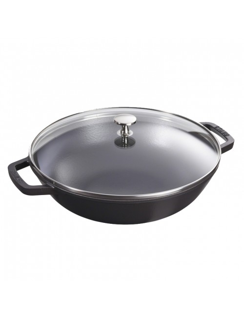 Wok en fonte Staub 30cm - 6 coloris