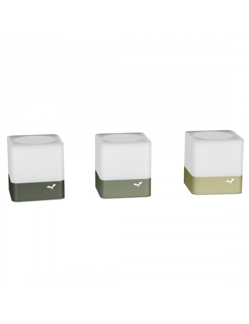 Lot de 3 Photophores Cuub Fermob - 3 coloris