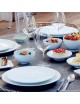 6 Assiettes Modulo blanc DEGRENNE - 2 tailles