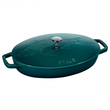 Plat à poisson Staub 33 cm - Blue la mer