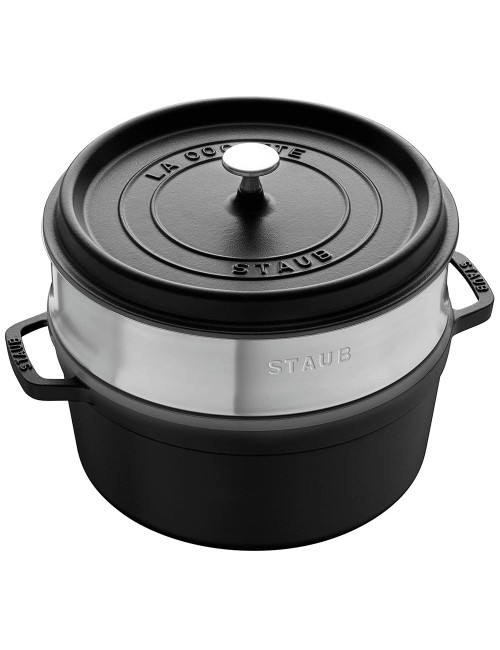 Cocotte 26cm panier vapeur Staub - 6 coloris