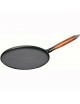 Crêpière fonte Staub manche bois