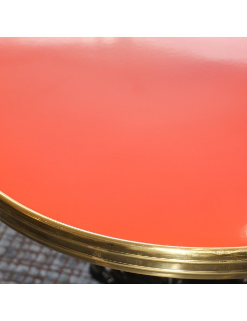 Table de bistrot émaillée pliante basculante - 3 tailles 9 coloris