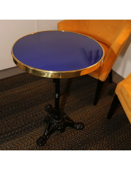 Table de bistrot plateau émaillé - 3 tailles 9 coloris