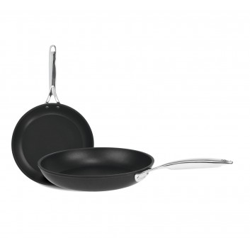 Set batterie de 2 poêles Cristel Castel Pro Ultralu - 24 et 28cm