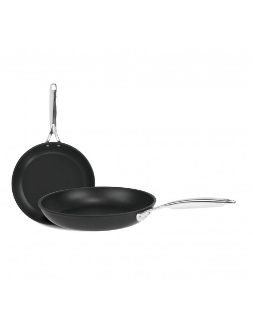 Set batterie de 2 poêles Cristel Castel Pro Ultralu - 24 et 28cm
