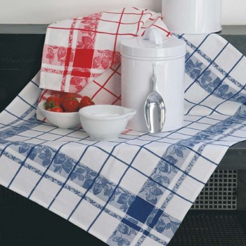 2 torchons fraises Le Jacquard Français - 3 coloris