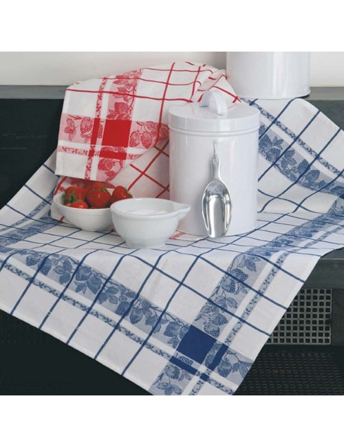 2 torchons fraises Le Jacquard Français - 3 coloris