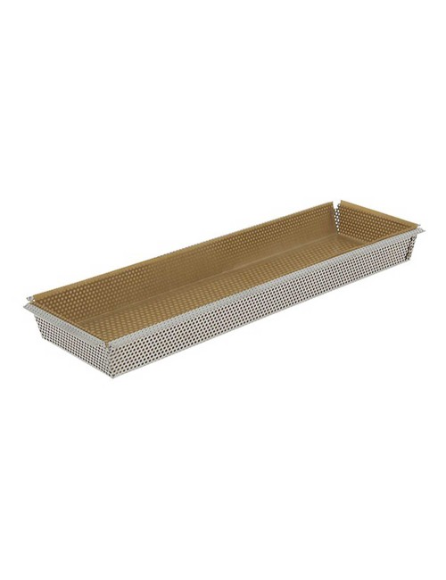 Moule rectangulaire à fond amovible De Buyer en inox