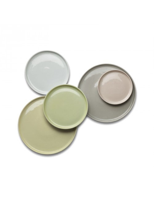 4 Assiettes La Vaisselle de l'ECONOME DEGRENNE - 4 coloris 3 tailles