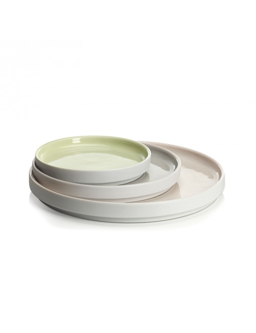 4 Assiettes La Vaisselle de l'ECONOME DEGRENNE - 4 coloris 3 tailles
