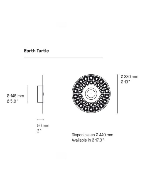 Applique Earth Turtle CVL - 2 tailles