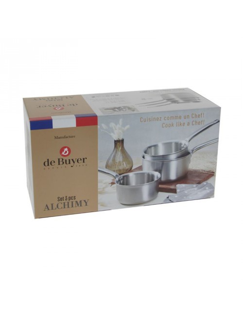 Set batterie 3 Casseroles Alchimy De Buyer