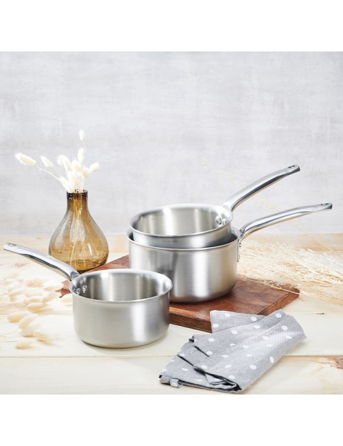 Set batterie 3 Casseroles Alchimy De Buyer