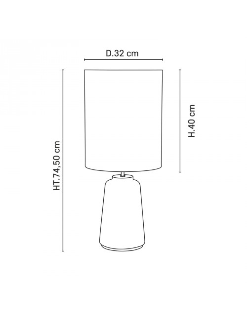 Lampe à poser Mokuzaï M Market Set