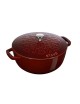 Cocotte Lys Staub en fonte 24cm coloris grenadine