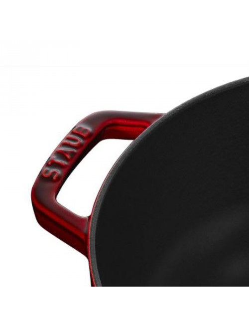 Cocotte Lys Staub en fonte 24cm coloris grenadine