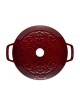 Cocotte Lys Staub en fonte 24cm coloris grenadine