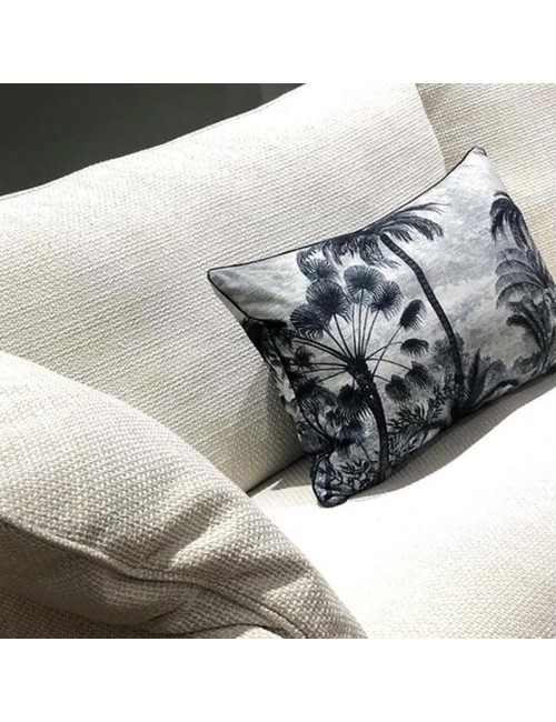 Coussin Amazonia gris rectangulaire