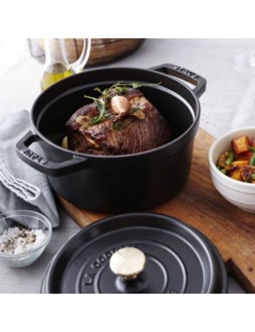 Cocotte ronde haute Staub 24cm - 4 coloris