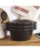 Set empilable 4 pièces Staub 24cm cocotte poêle sauteuse - 3 coloris