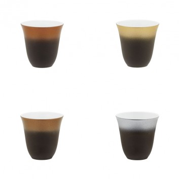 Coffret 4 tasses moka Illusions DEGRENNE