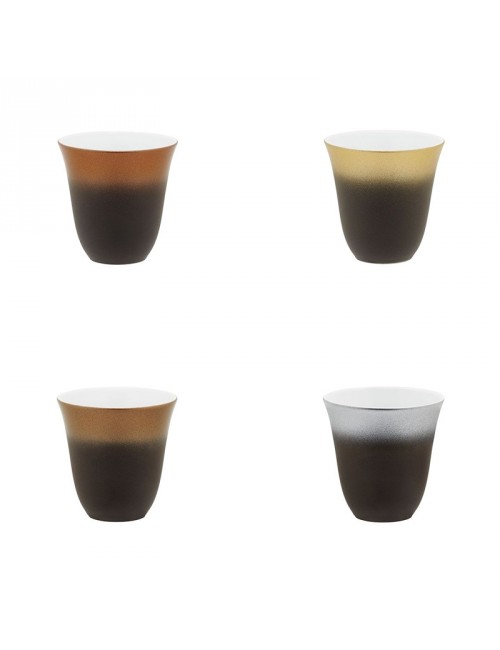 Coffret 4 tasses moka Illusions DEGRENNE
