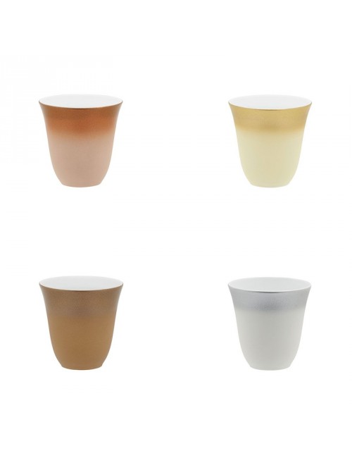 Coffret 4 tasses moka Illusions DEGRENNE