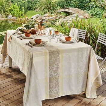 Nappe Mille dentelles beige Garnier Thiebaut - 5 dimensions