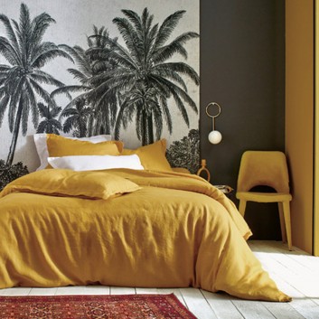 Parure de lit Louxor 100% lin Blanc des vosges - 9 coloris