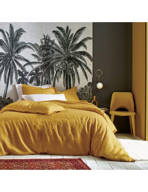 Parure de lit Louxor 100% lin Blanc des vosges - 9 coloris