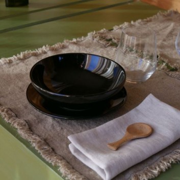 6 sets de table Colorado 100% lin Charvet - 5 coloris